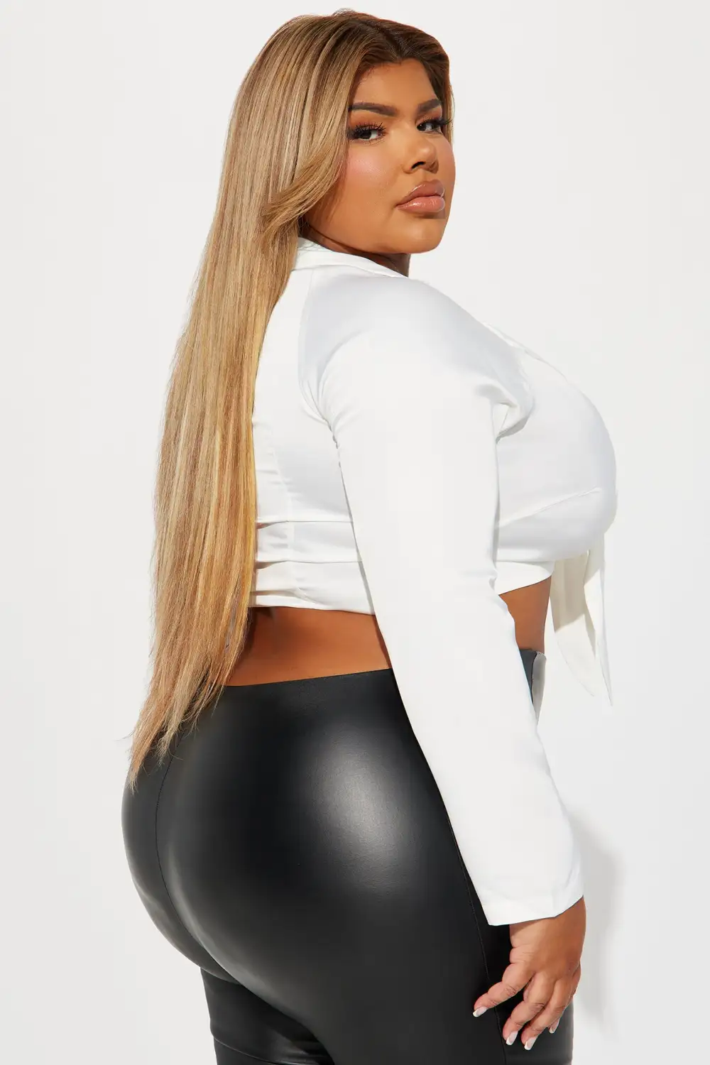 Park Picnic Satin Blouse Top - White