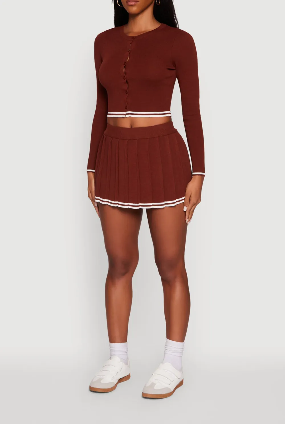 Fitted Button Up Cardigan