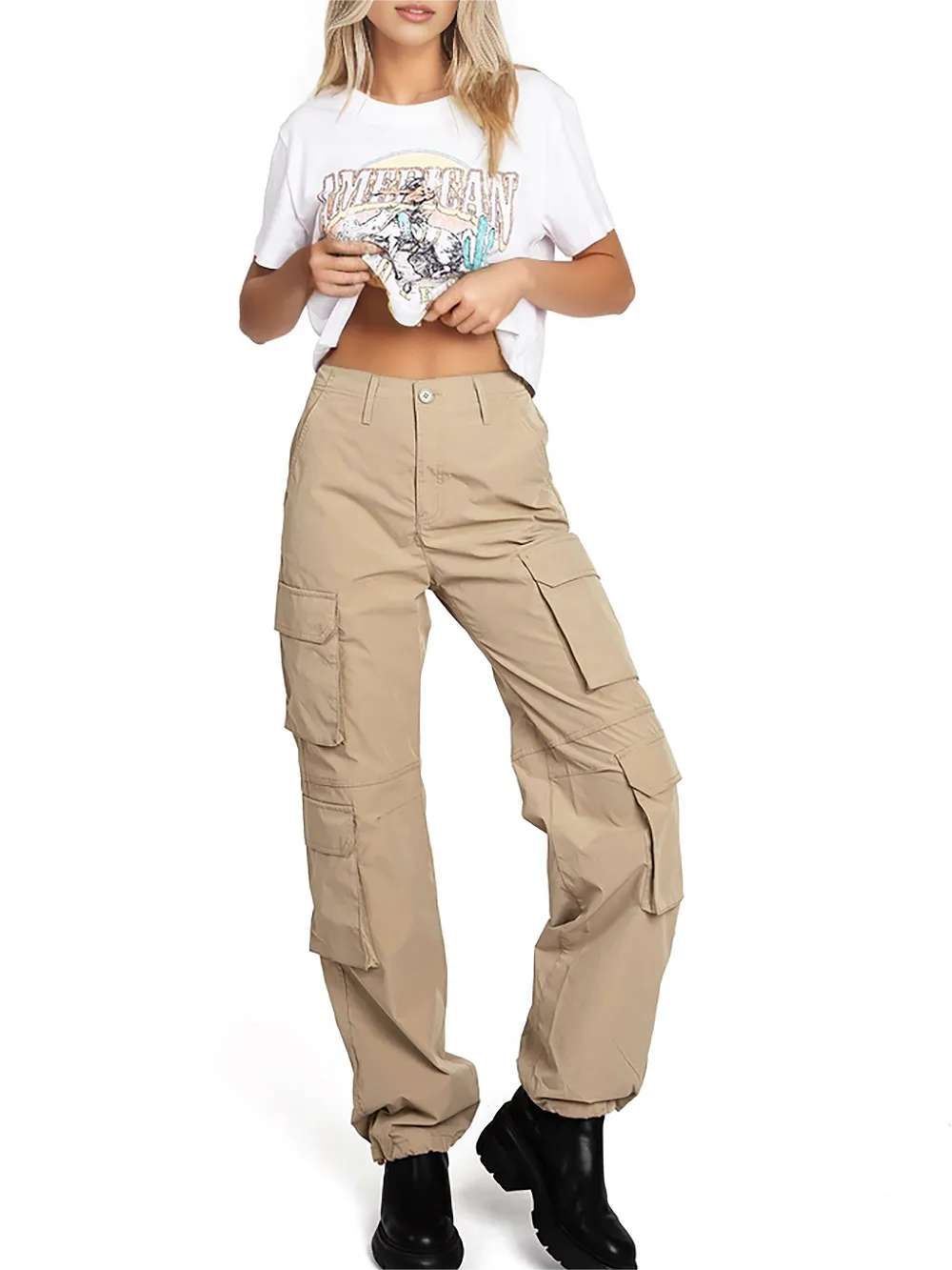 Cargo Pocket Skater Pants