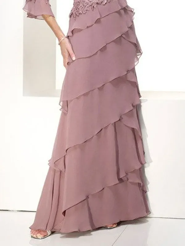 Party Wedding Tiered Temperament Women's Dress