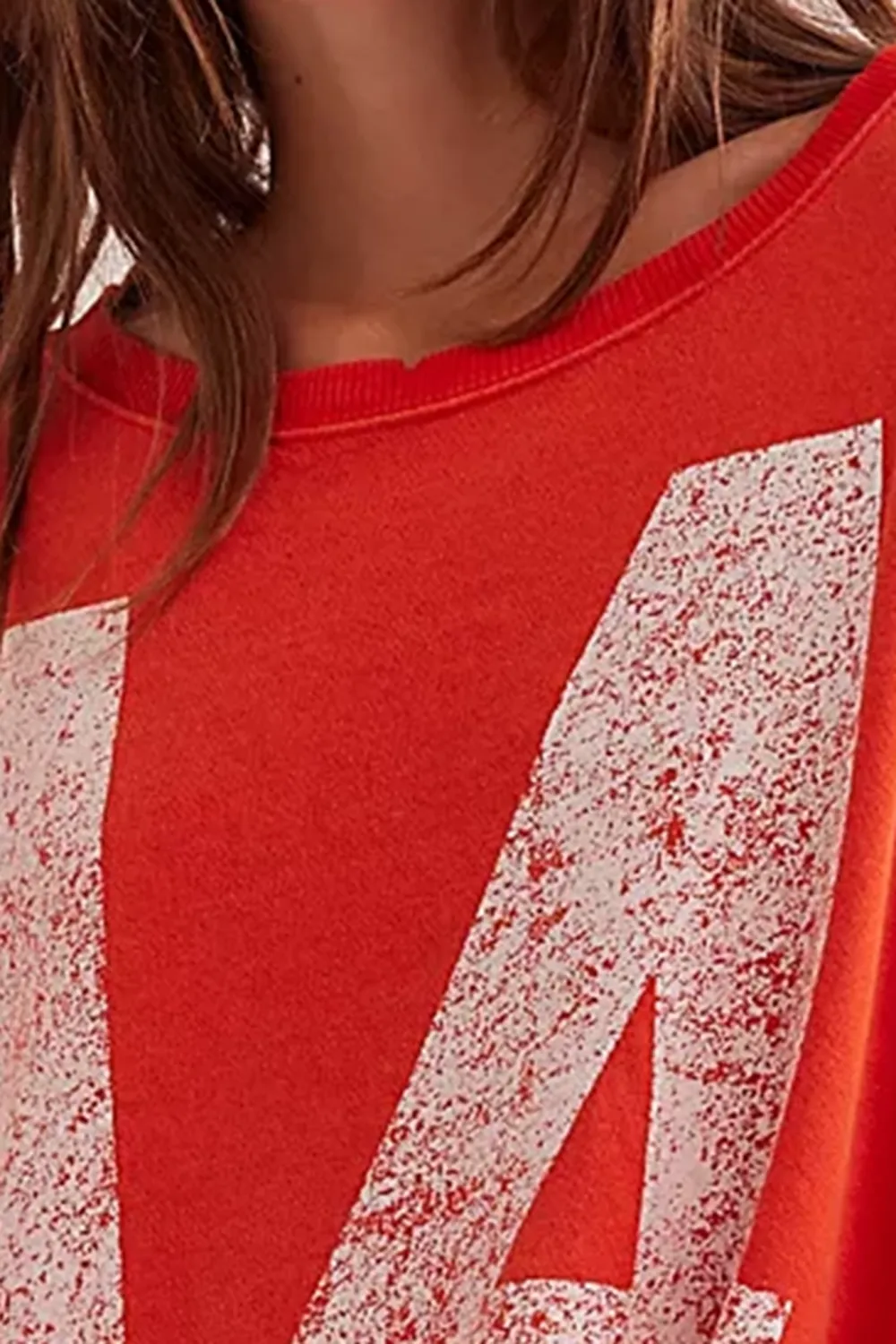 Oversized Graphic Print Sweatshirt