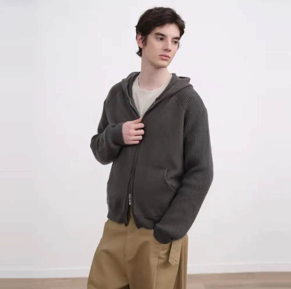 Multi-Color Anti-Pilling Loose And Simple Hooded Knitted Cardigan Sweater 2026, Fashionable, Trendy, Casual, Unisex, Versatile, And Preppy Style.