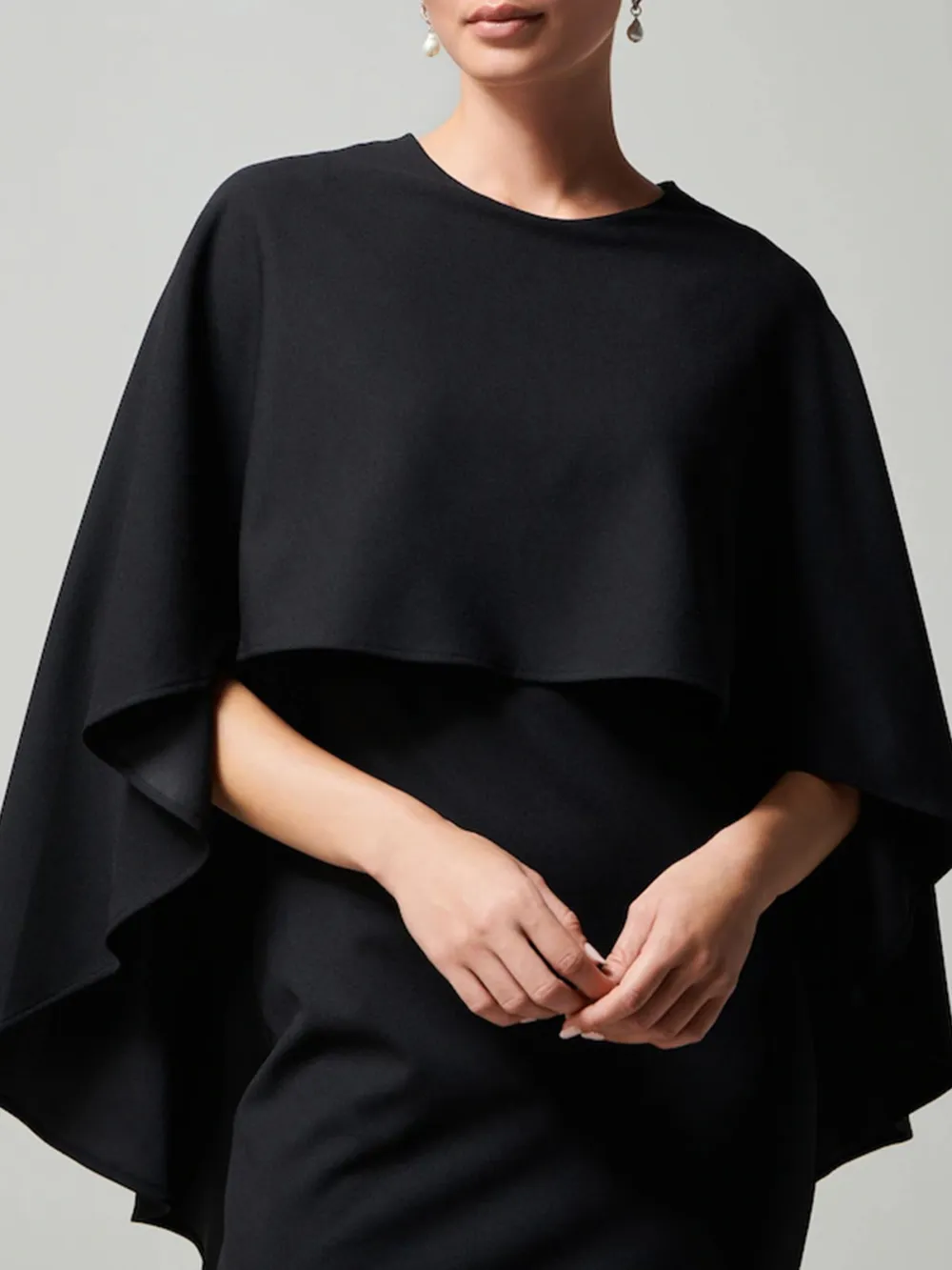 Minimalist Temperament Shawl Design Long Dress