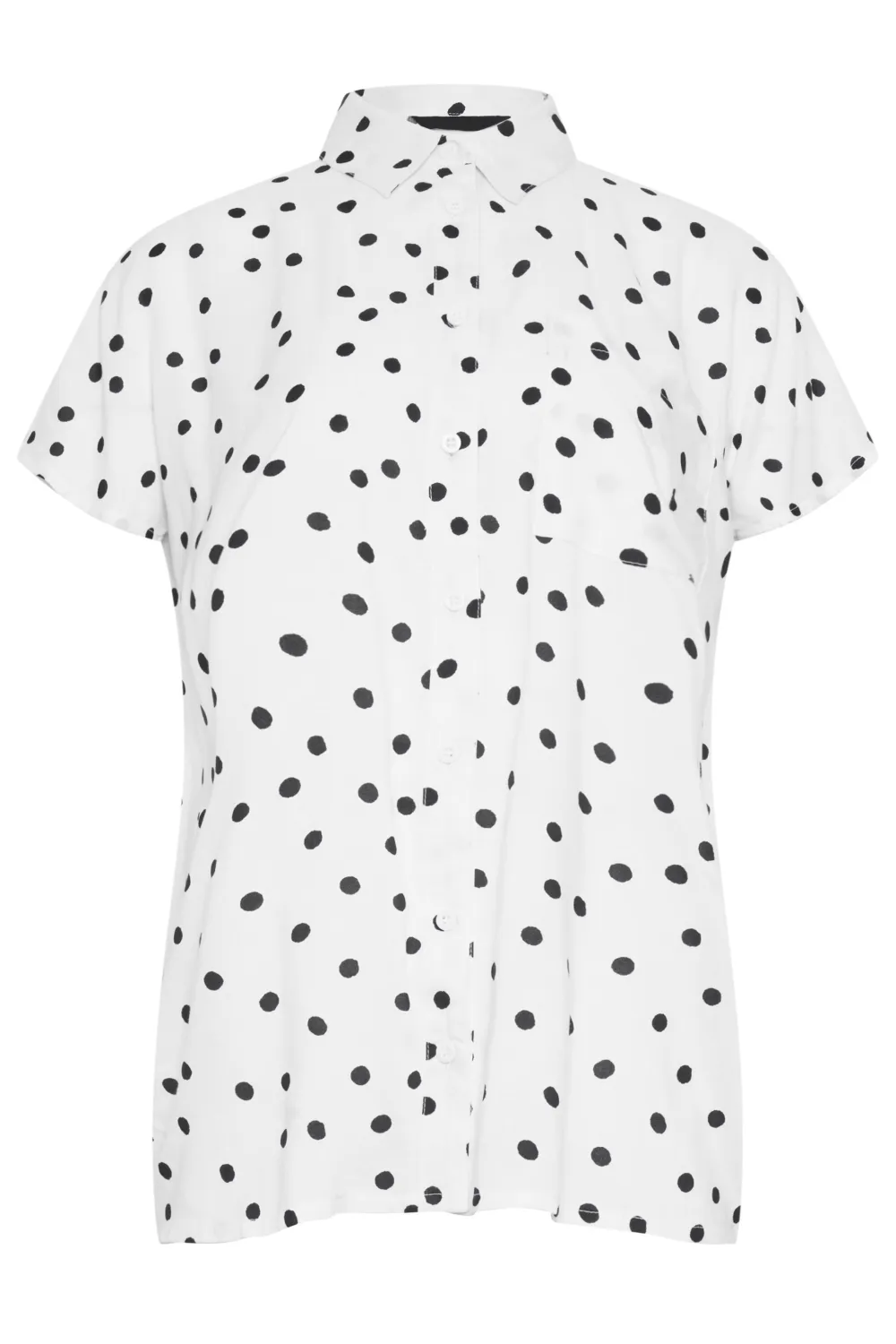 Polka Dot Short Sleeved Shirt