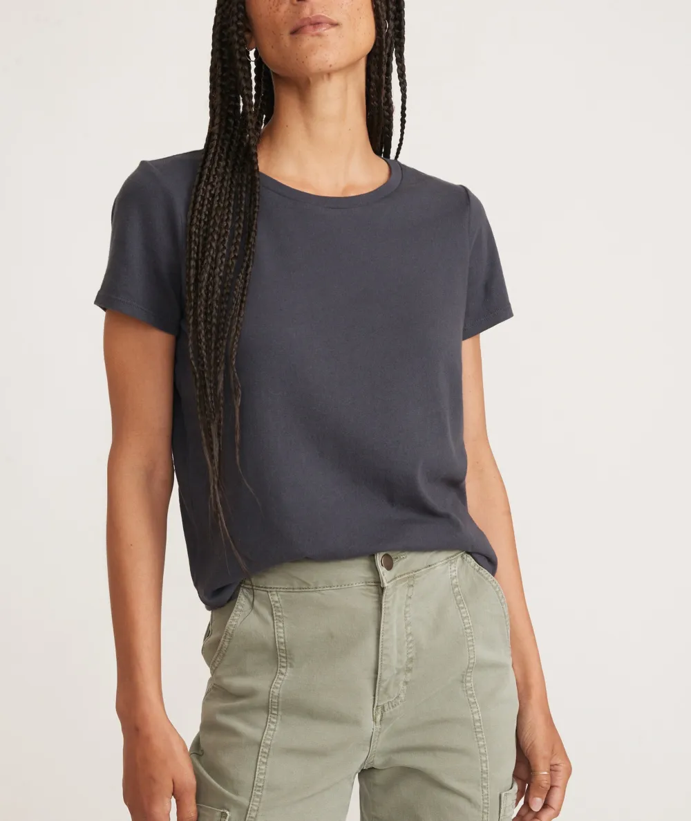 Faded Black Crew Tee