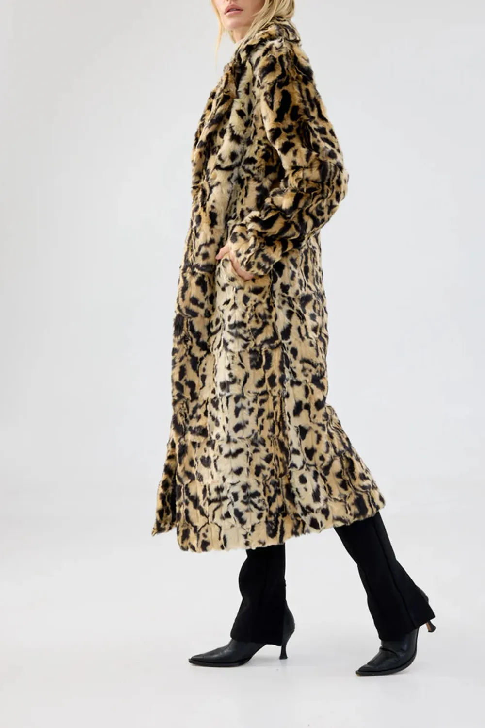 Leopard Print Plush Suit Soft Jacket