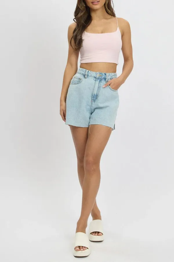 Pink Cropped Cami Top Supersoft