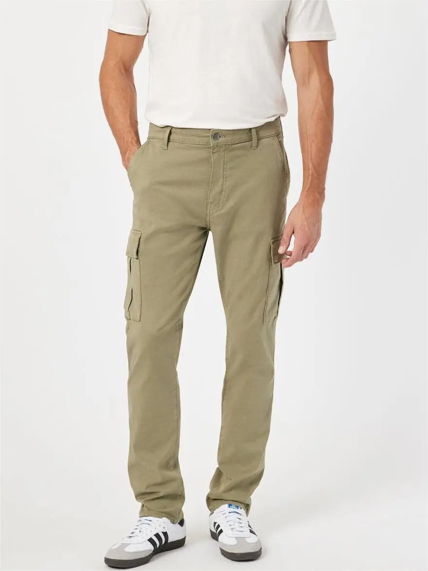 Slim Straight Cargo Pants