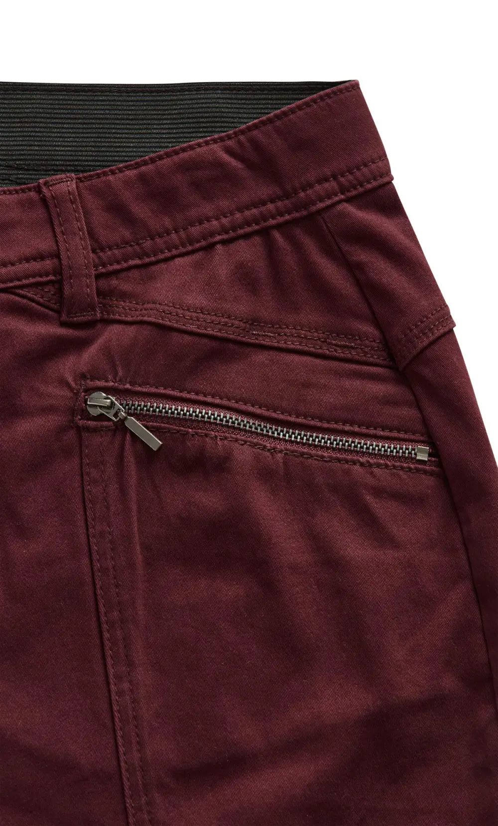 Evans Burgundy Pintuck Skinny Jeans