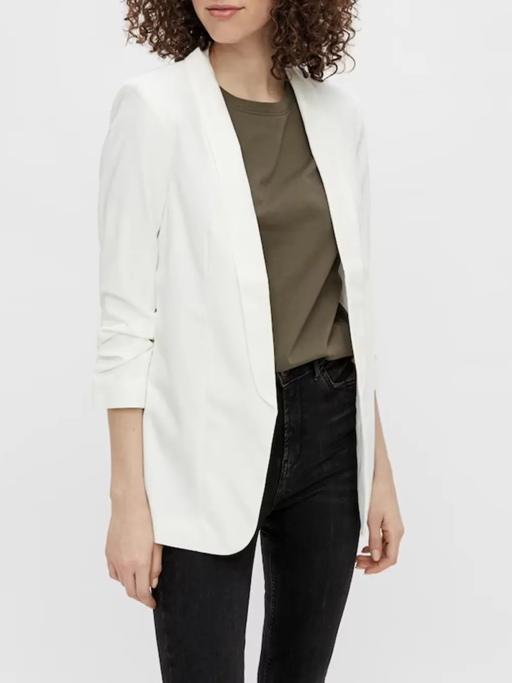 Plain Colored Soft Feel Blazer