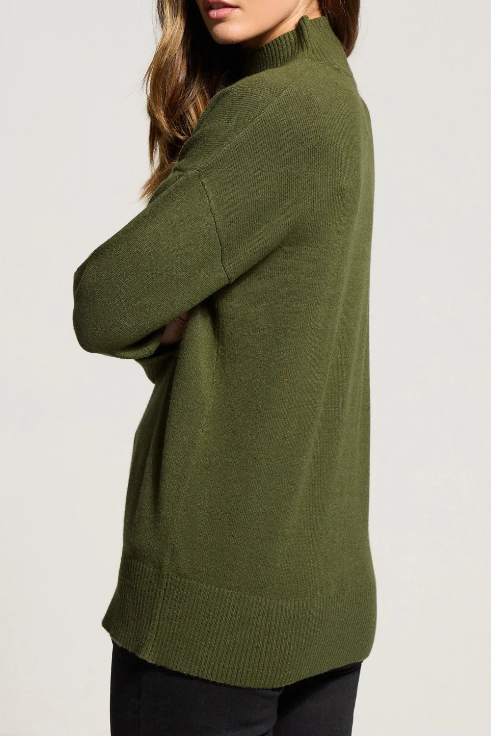 Ribbed Mouth Loose Sweater