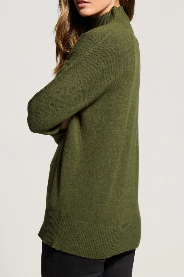 Ribbed Mouth Loose Sweater