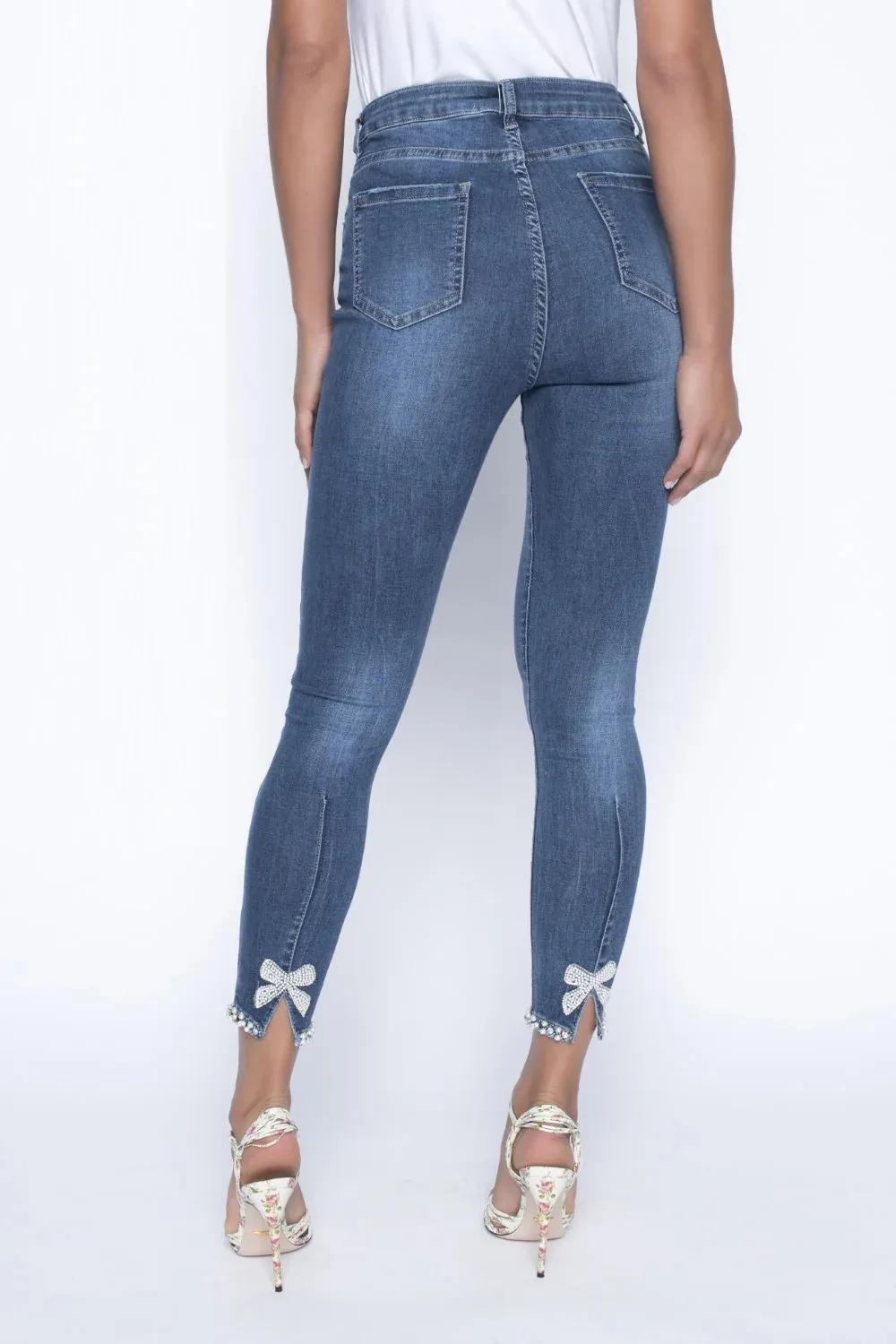 Medium Blue High - Rise Skinny Jeans