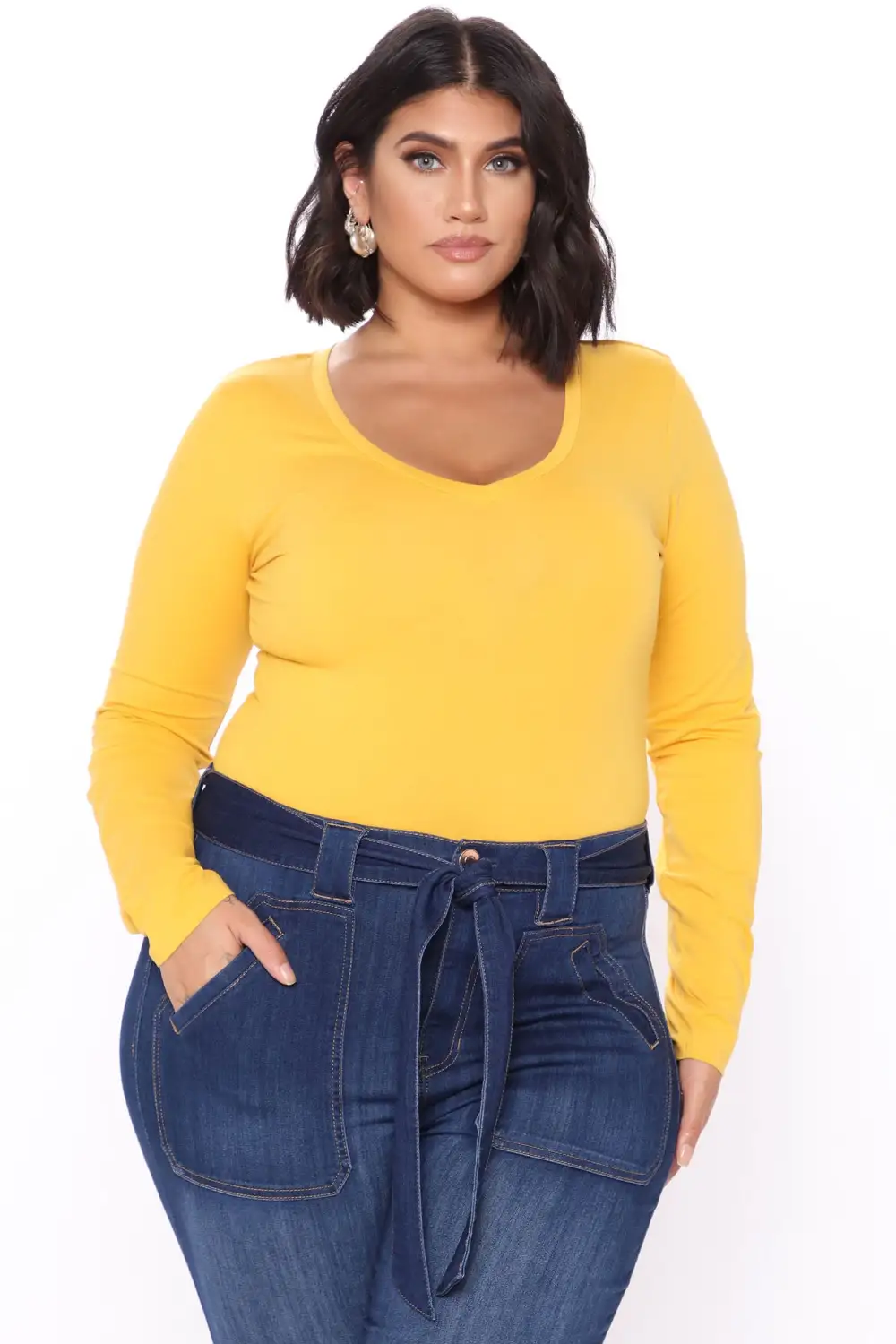 Voted Most Liked Bodysuit - Mustard