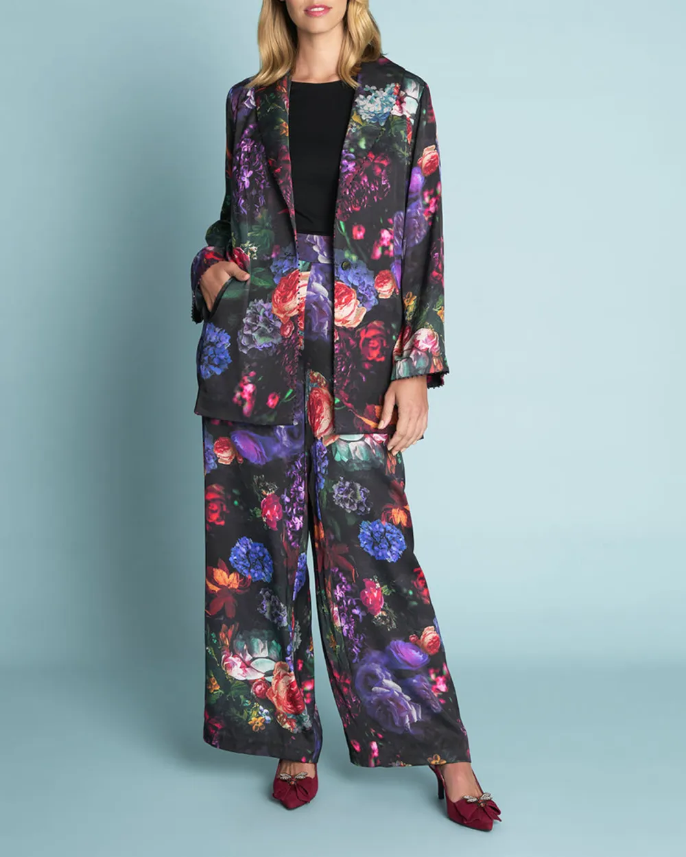 Printed Satin Jacket