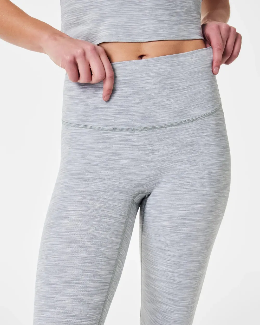 Active 7/8 Leggings - Heather Grey Spacedye