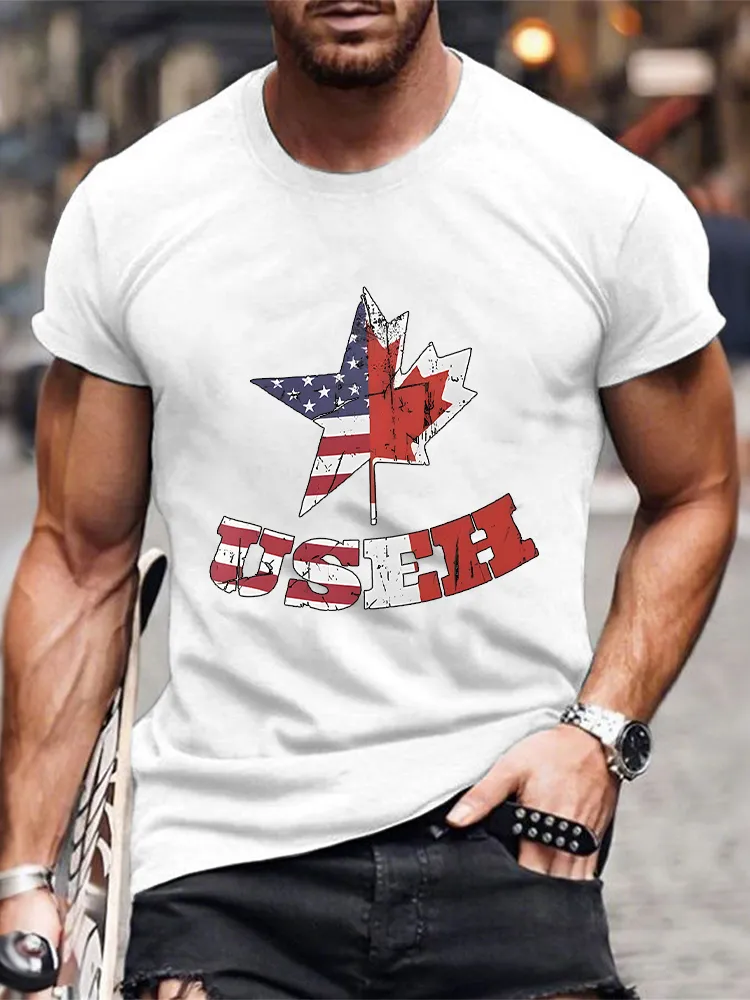 Men'S We Are Canada Strong We Will Never Yield To Tru.p T-Shirt