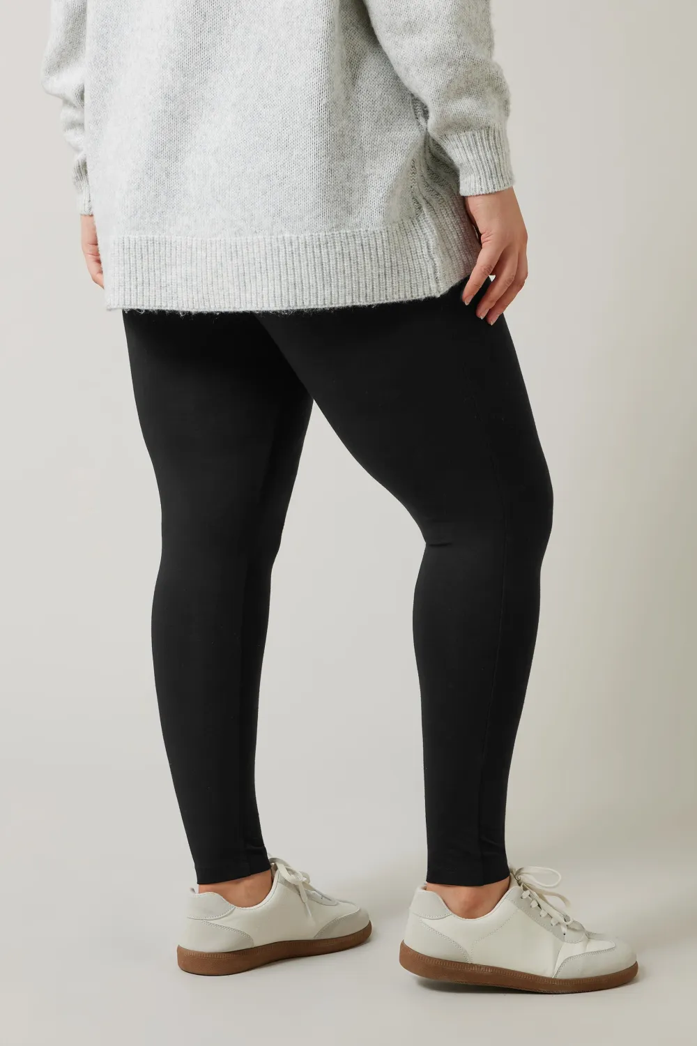 EVANS Curve Black Jersey Leggings