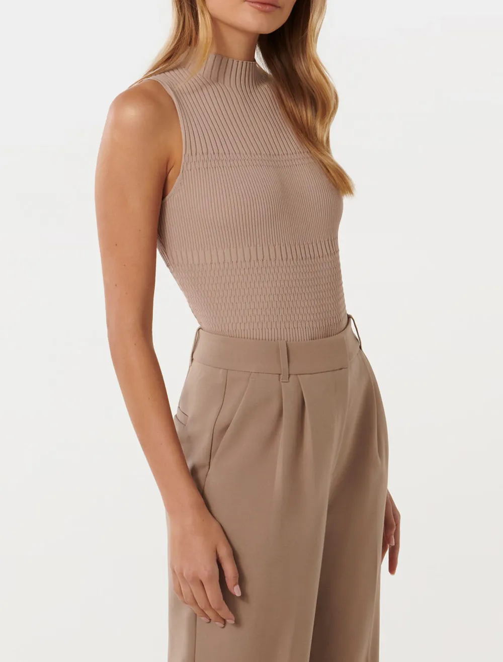 Self Knit Stripe Tank