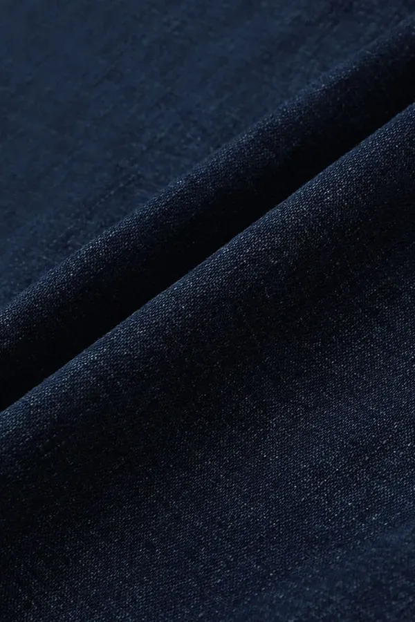 Denim Casual Loose Plain Jeans