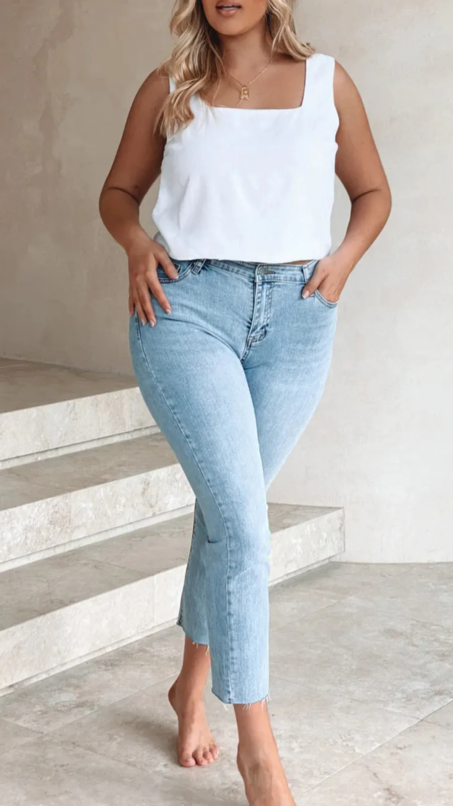 Light-Colored Skinny Jeans