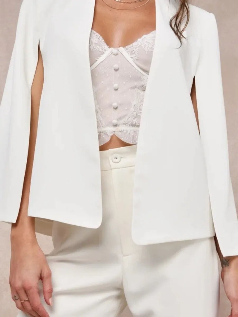 Modern Cape Sleeve Blazer