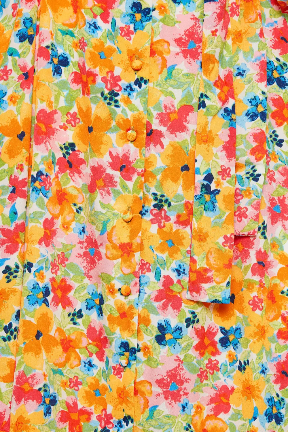 YOURS Curve Orange Sweetheart Neckline Floral Print Tea Dress