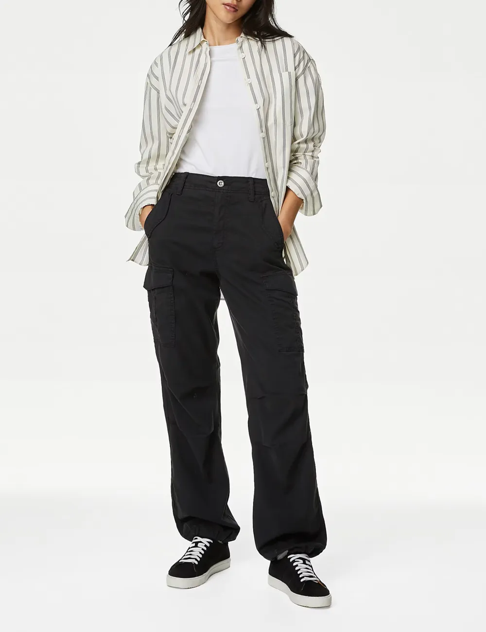 Straight Leg Trousers with Pocket
