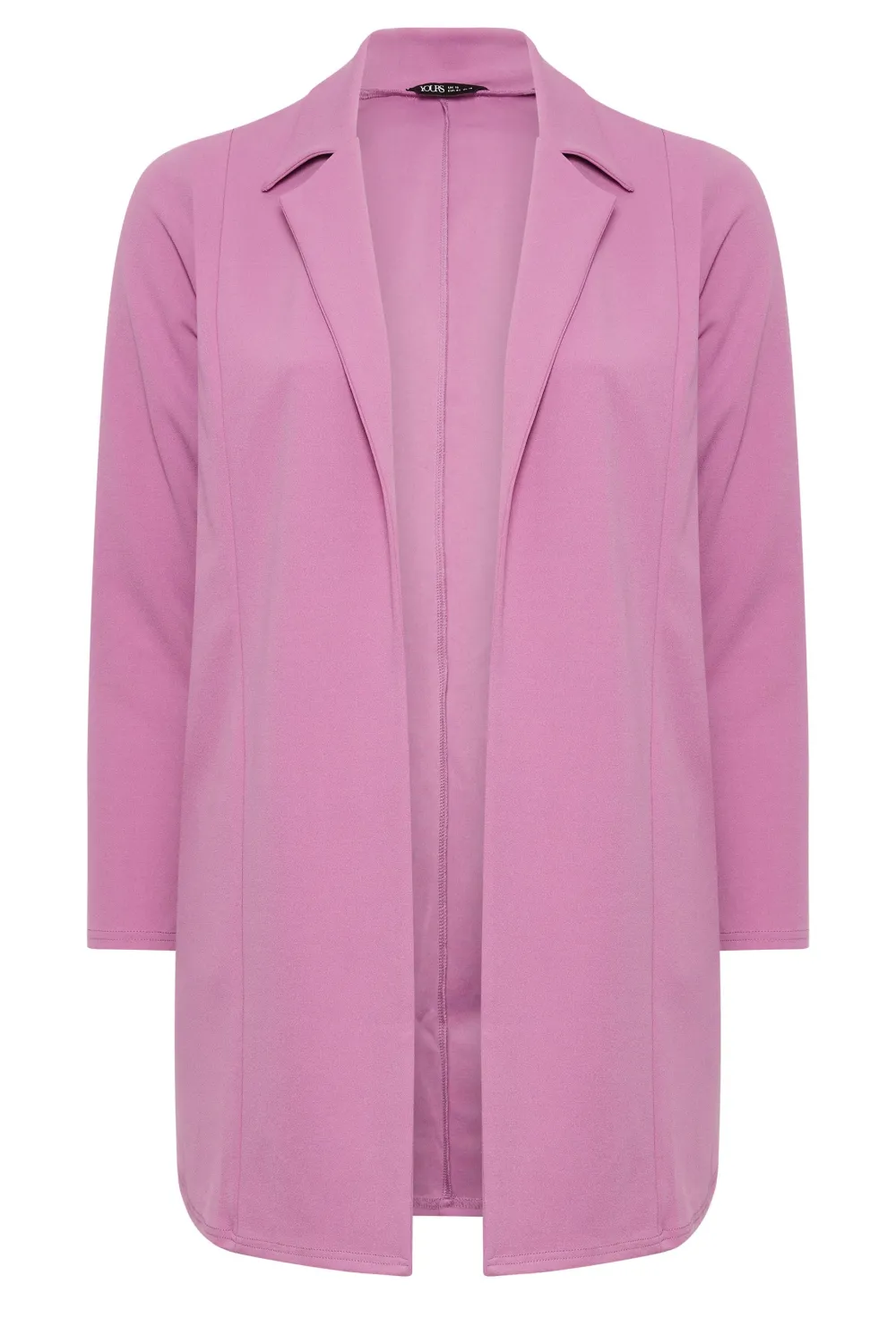 YOURS Curve Hot Pink Longline Blazer