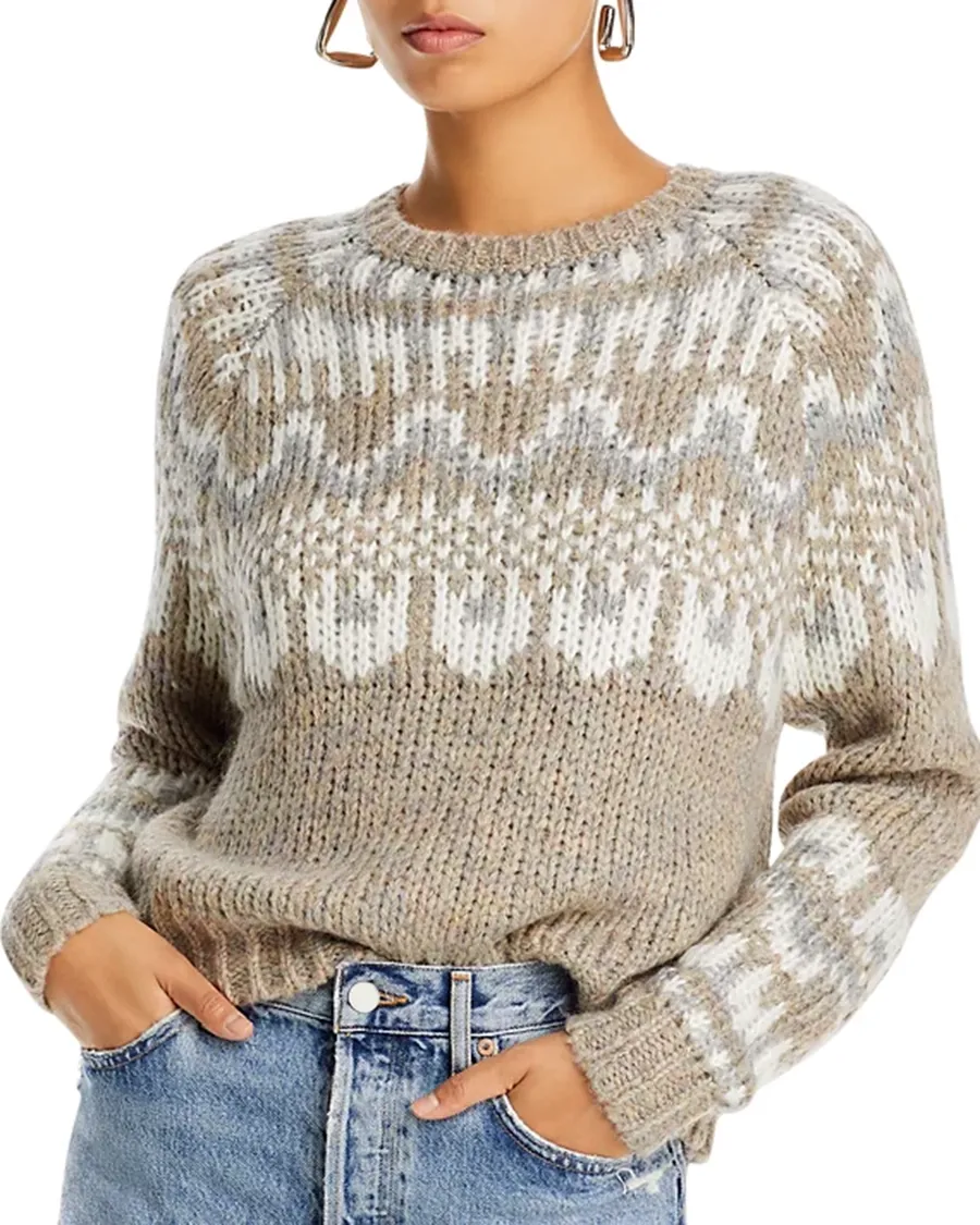 Sandstone Art Graphic Crewneck Sweater