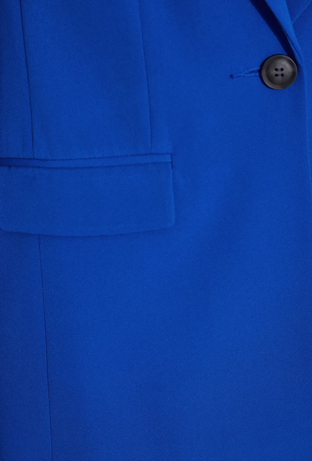 LTS Tall Cobalt Blue Scuba Crepe Tailored Blazer