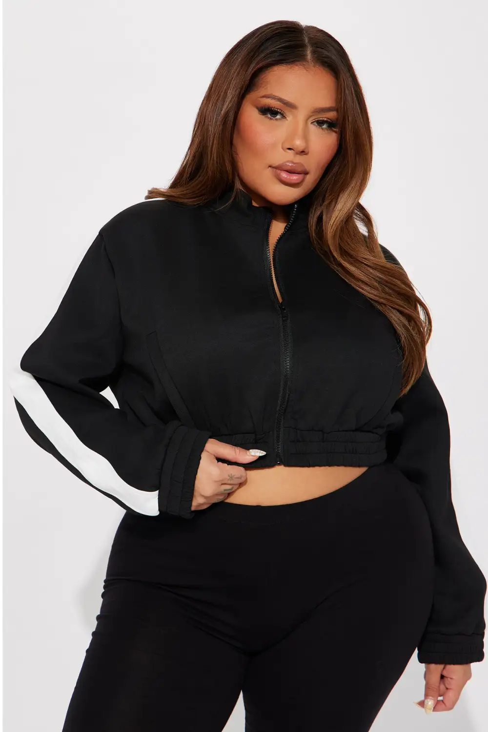 Earned My Stripes Lounge Jacket - Black