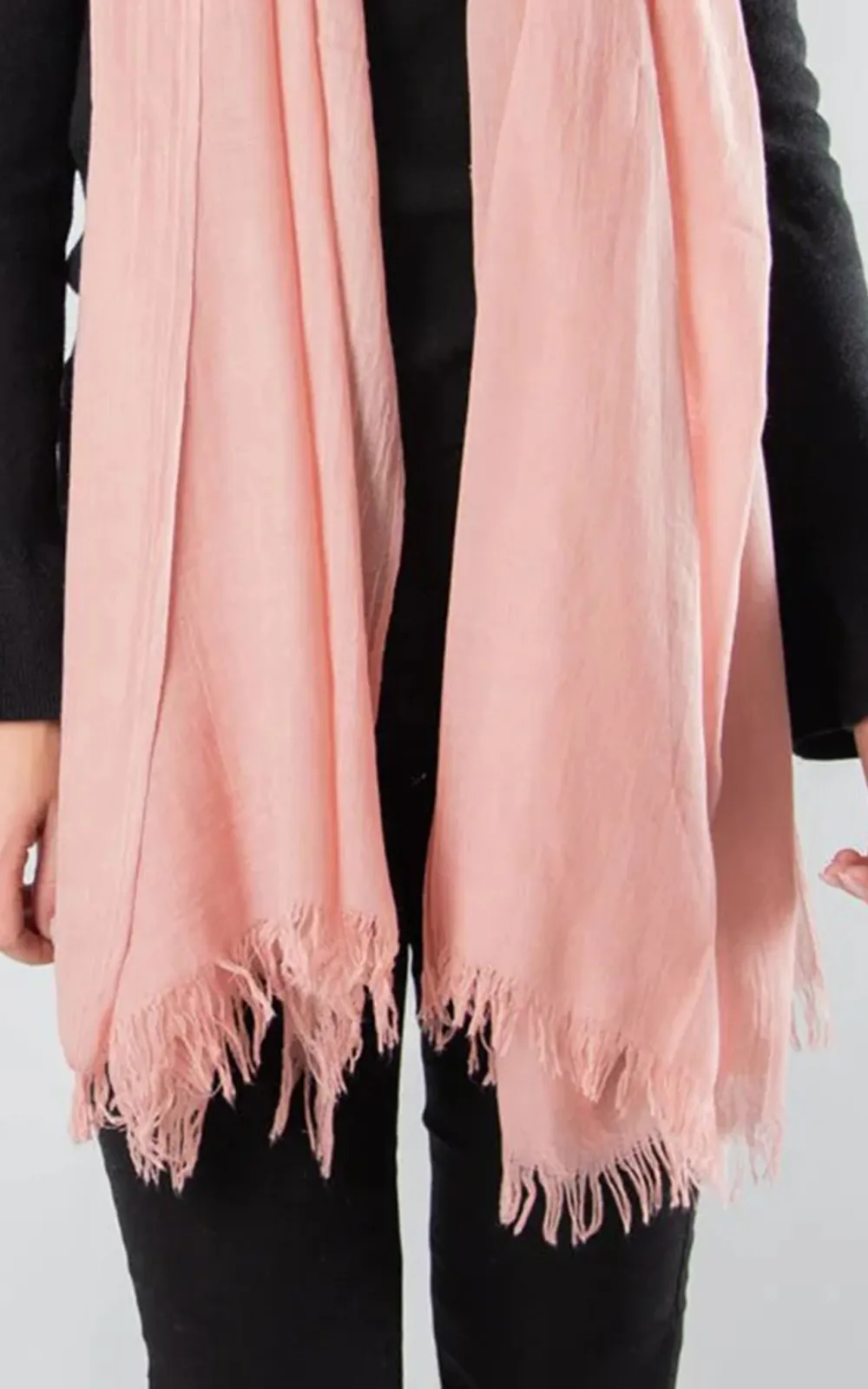 Fashionable And Romantic Dusky Pink Girlish Scarf