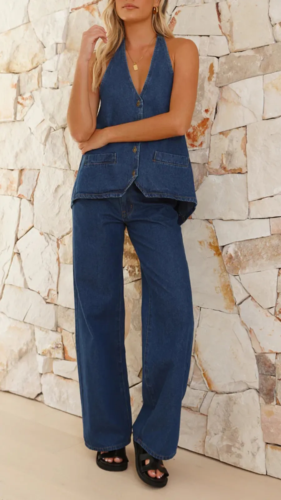 Relaxed Fit Non-Stretch Jeans