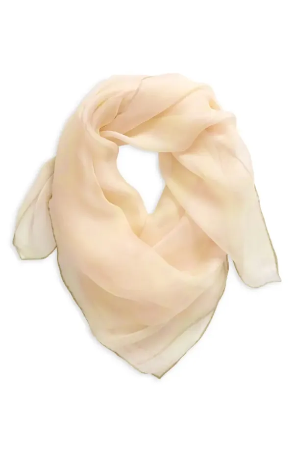 Water Rose Silk Square Scarf