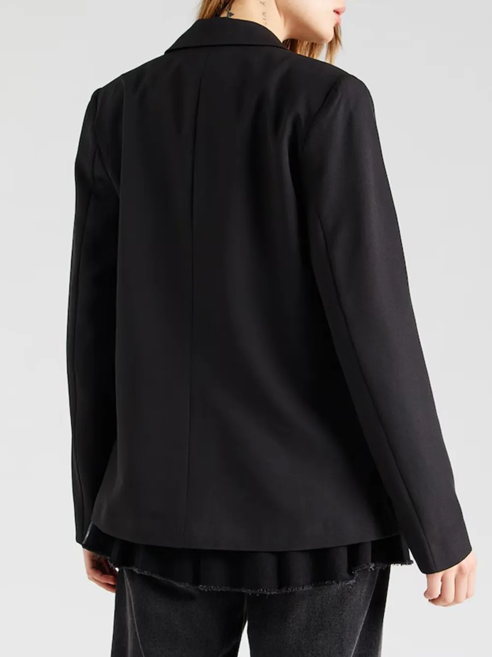 Black Plain Colored Blazer