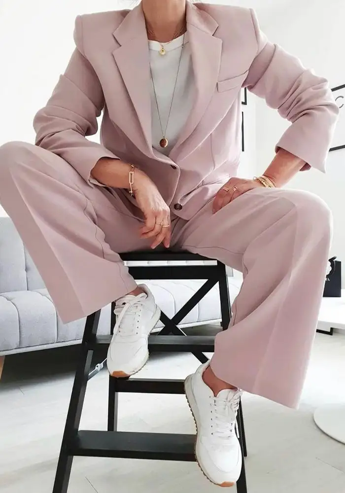 Royal Villa Pink Casual Blazer