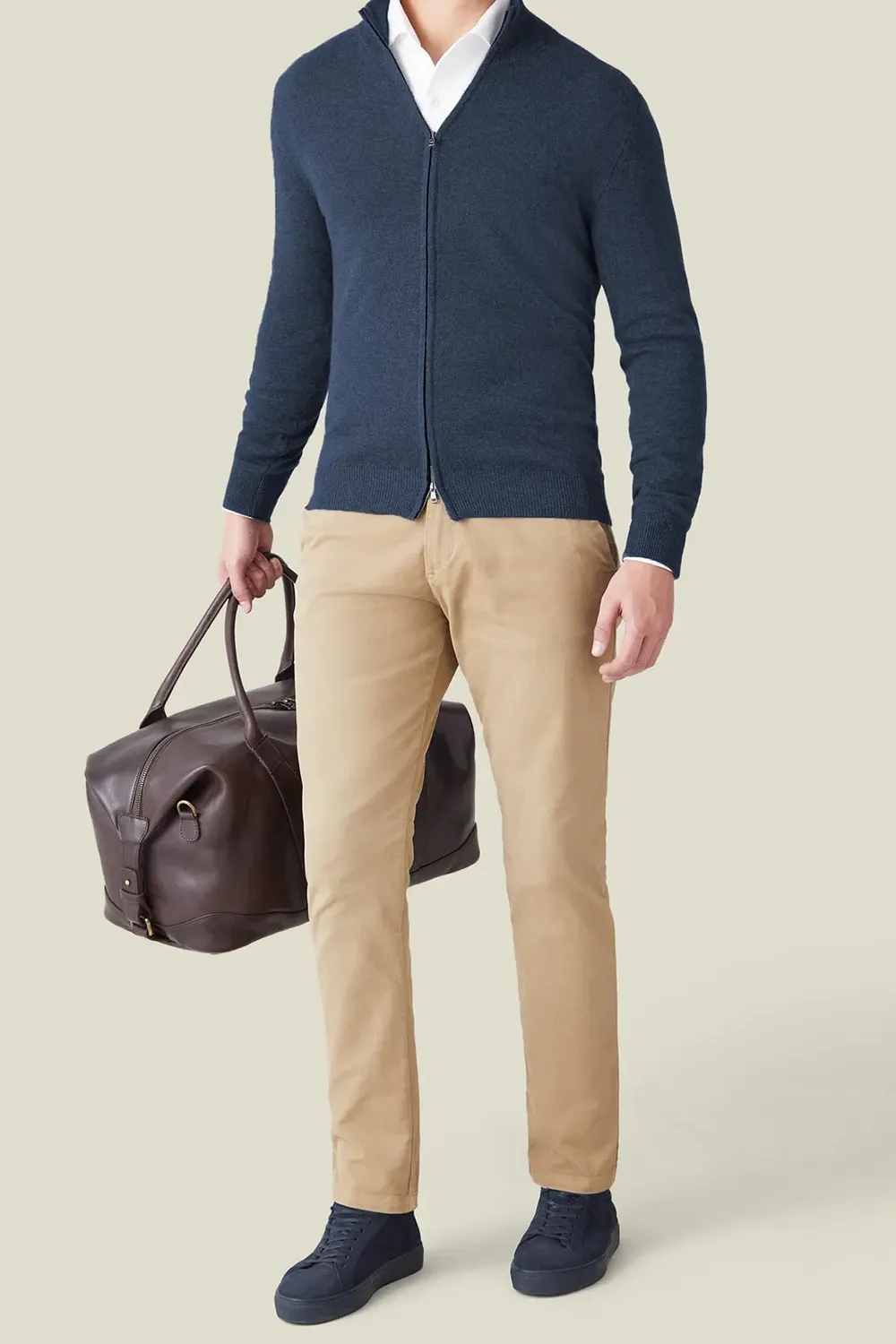 Zip Casual Style Cardigan