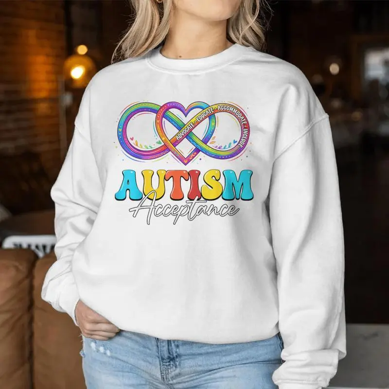Autism Awareness Acceptance Special Education Teacher Family Women Sweatshirt