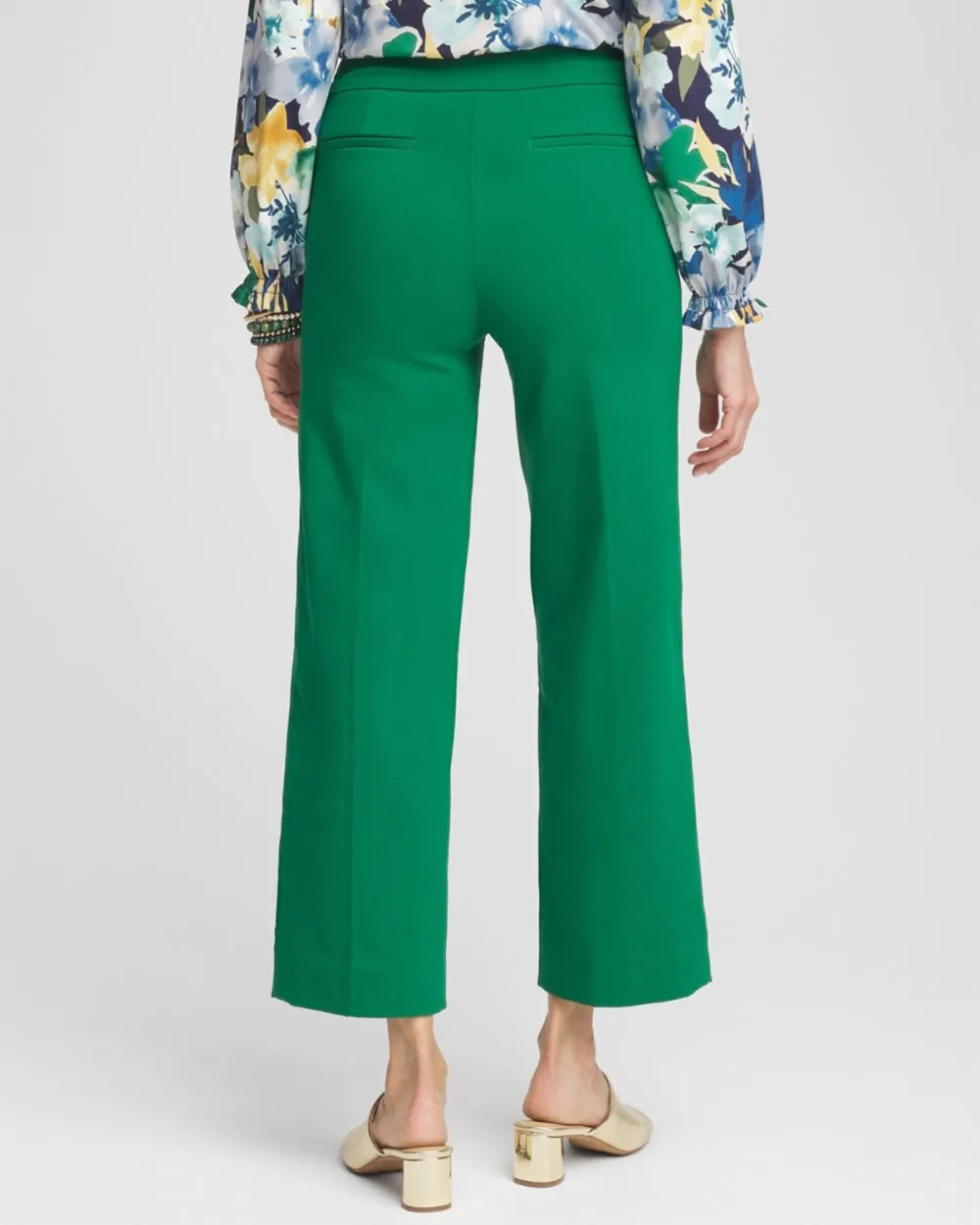 High Waisted Straight Leg Trousers