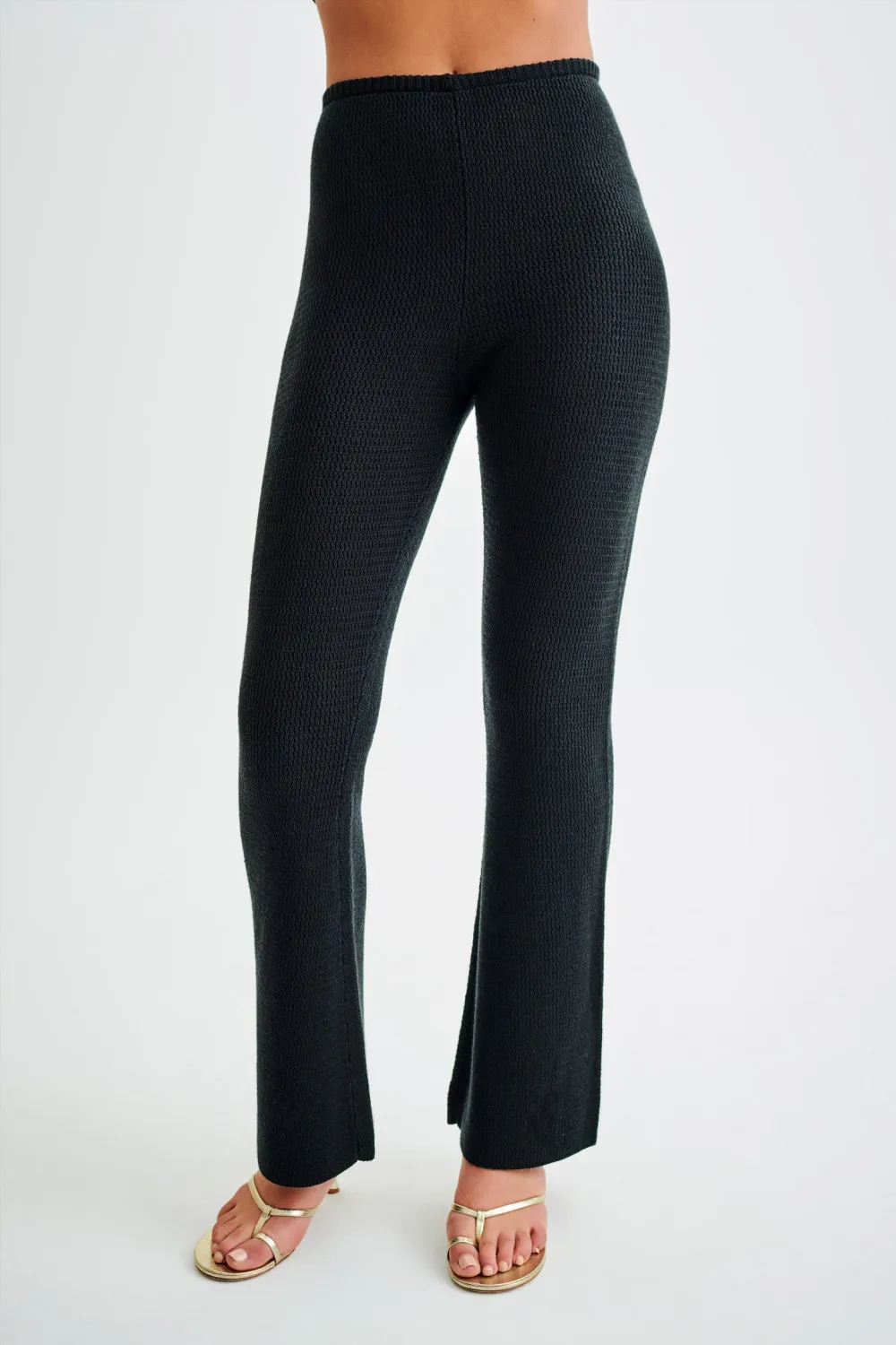 Straight Leg Knit Trousers