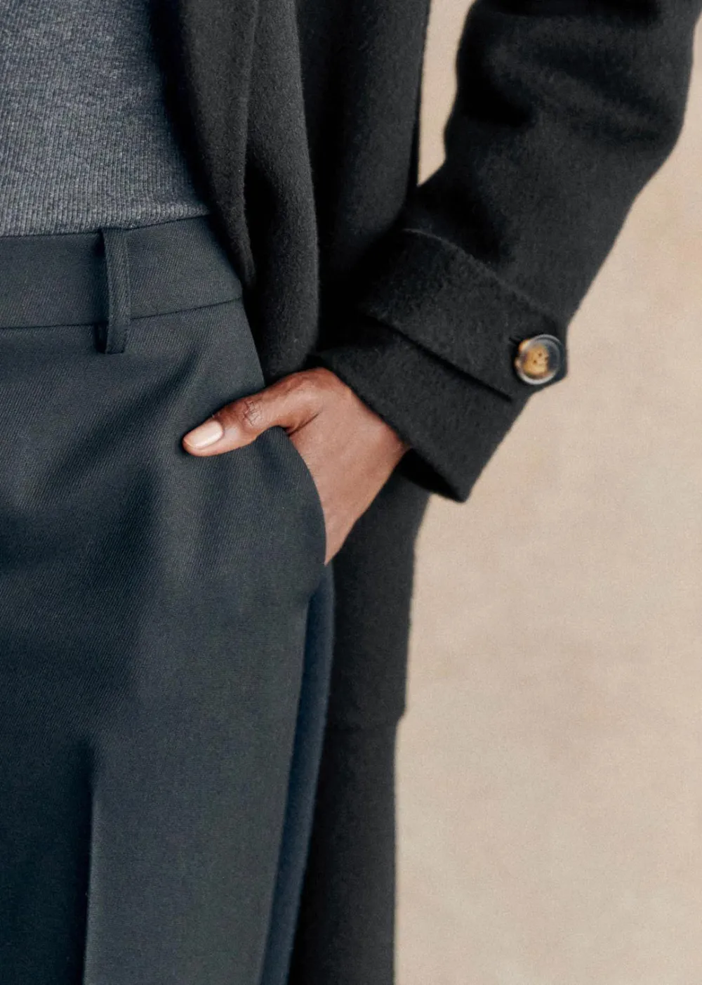 Long Double-Sided Wool Coat