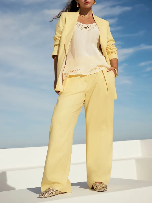 Custom Suits Paired With Linen Fabric