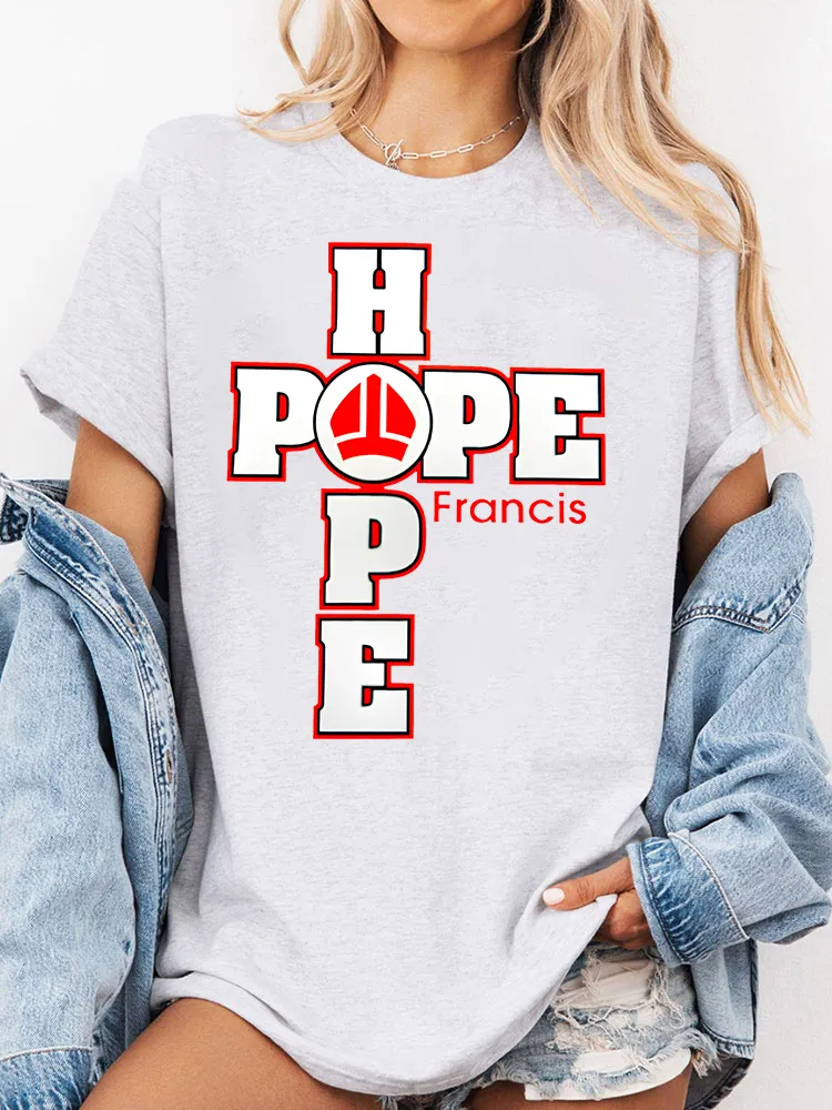 Women's Pope Francis Print Casual T-Shirt