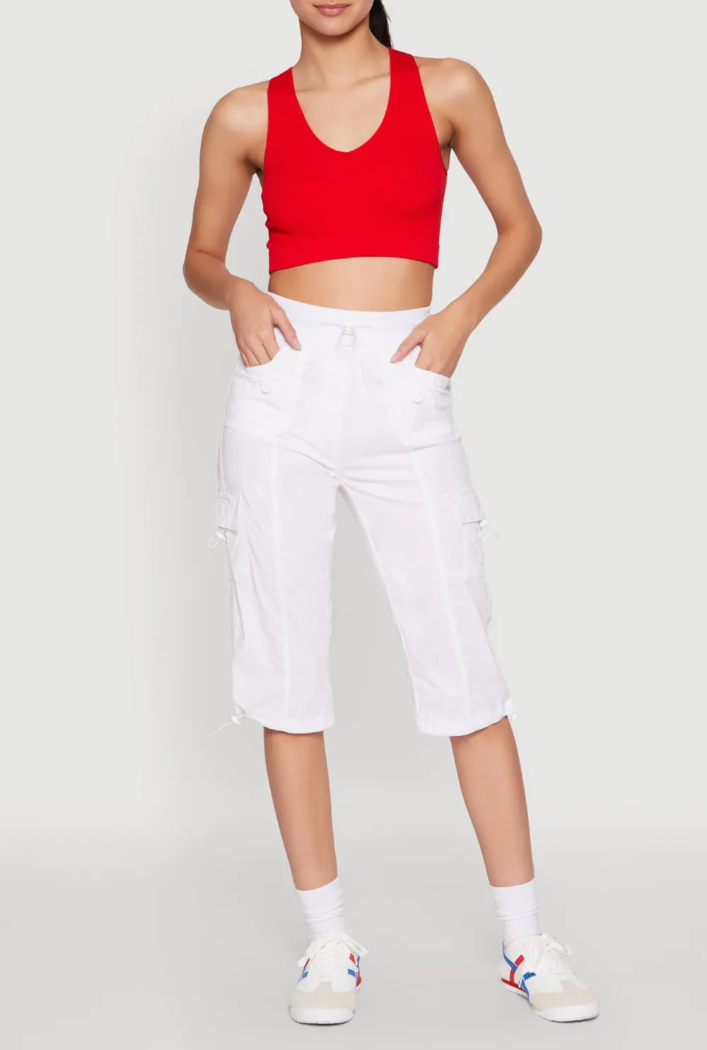Drawstring Women's Cropped Pants