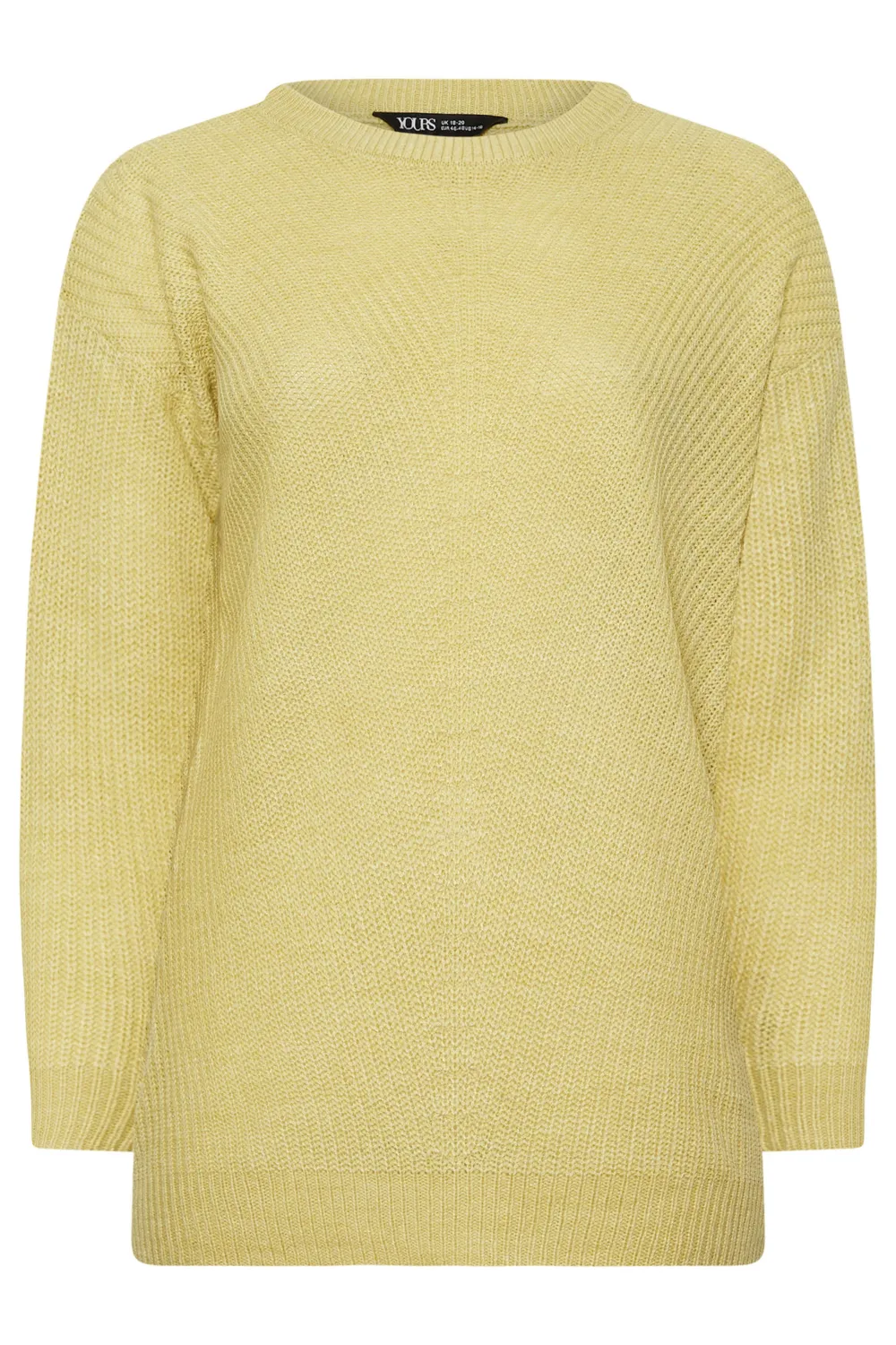 YOURS Curve Black & White Essential Knitted Jumper