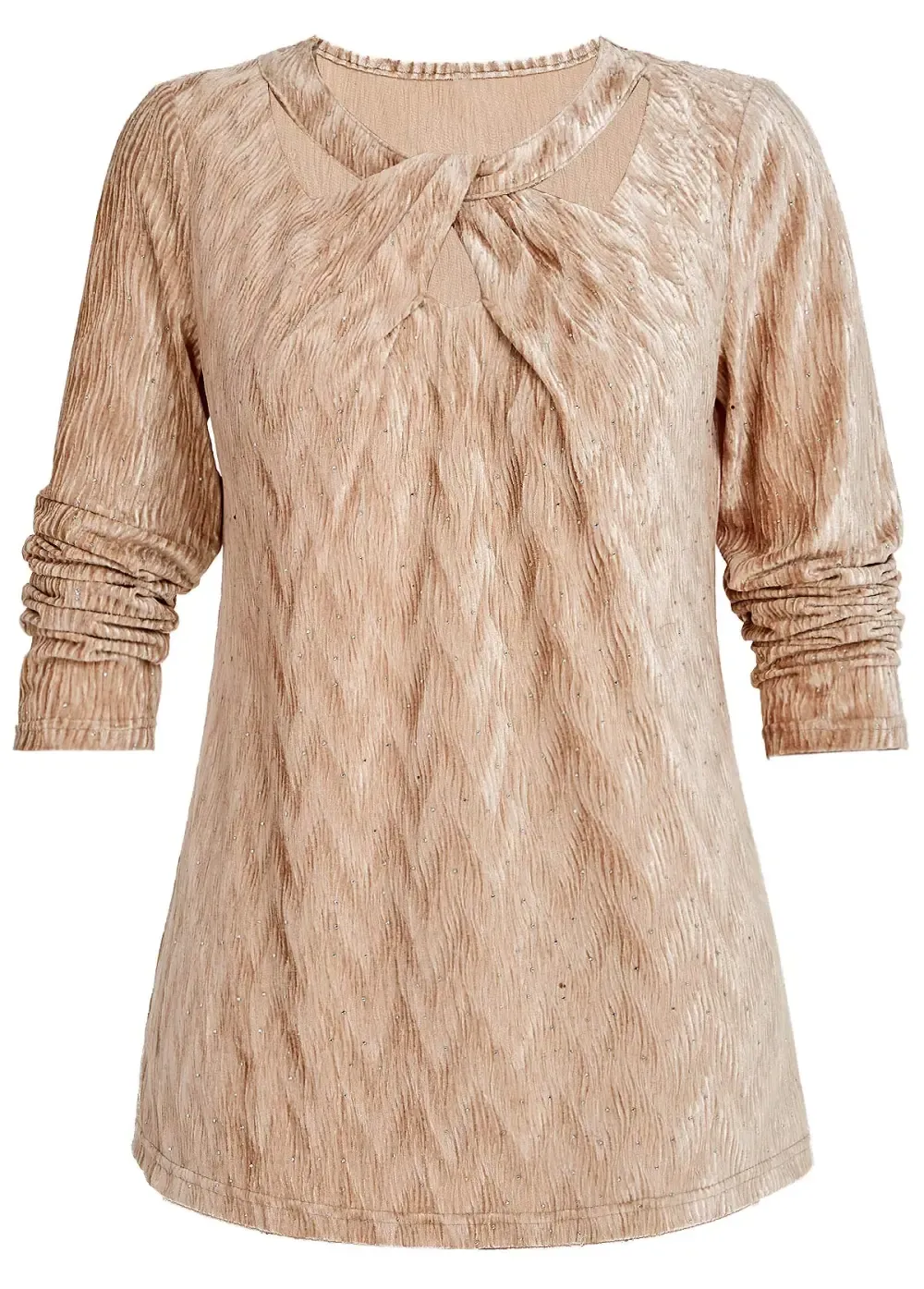 Champagne Velvet Long Sleeve T Shirt