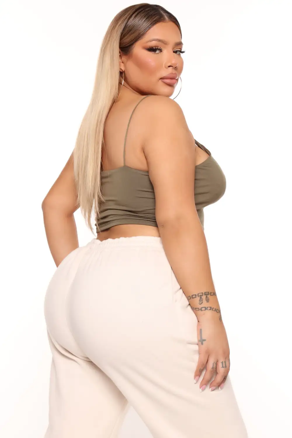 KiKi Cropped Top - Olive