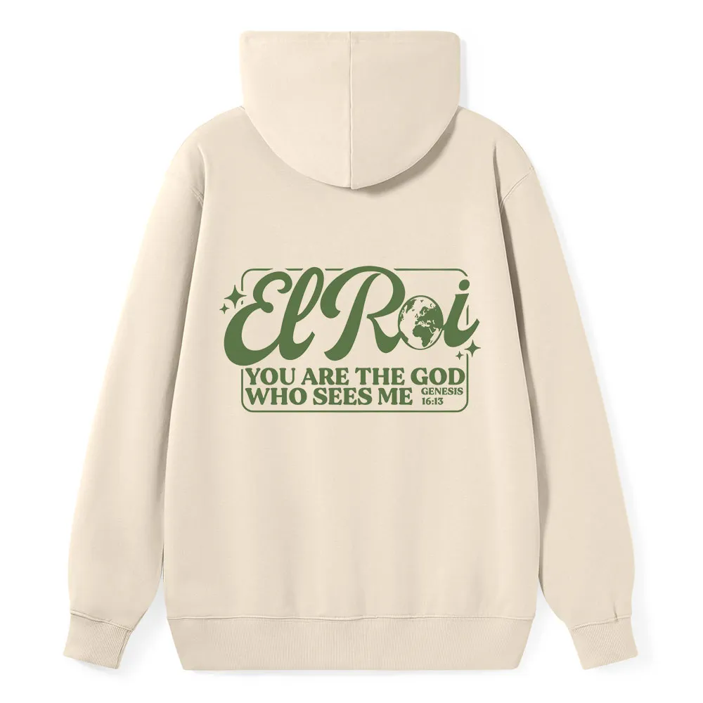 The God Who Sees Me Classic Christian Hoodie