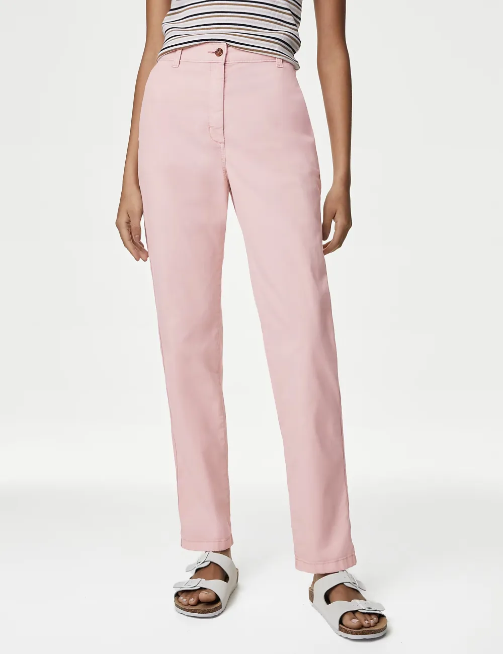 Cotton Rich Tea Dyed Slim Fit Chinos Grey